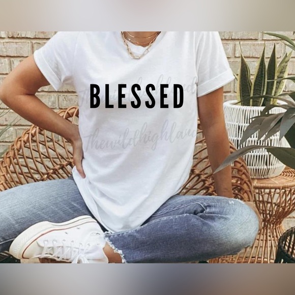 Hand Crafted Tops - Blessed Tshirt